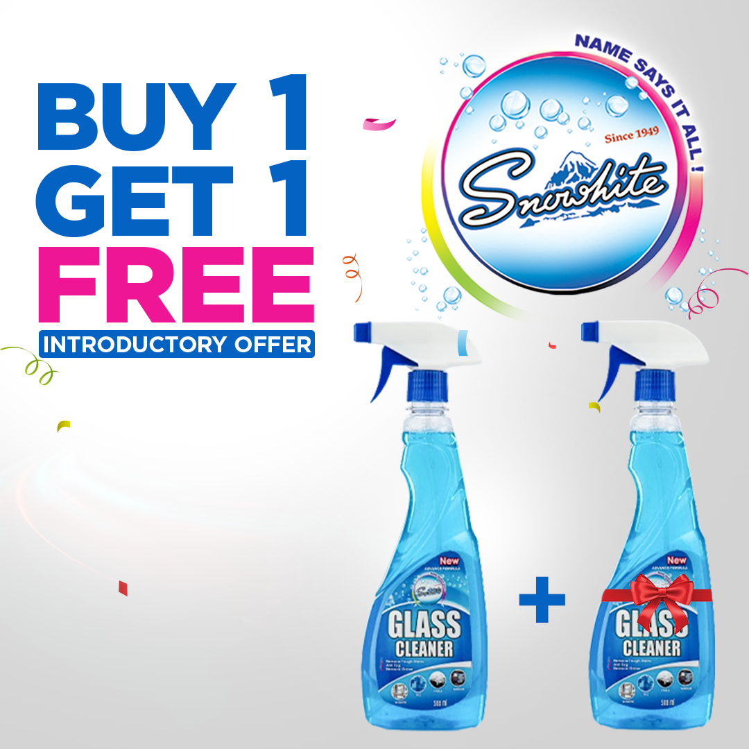 Buy 1 Get 1 Free Glass Cleaner (New Advance Formula) Spray Bottle 500ml